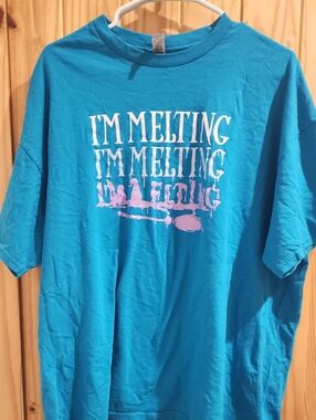 Gildan Teal Heavy Cotton Crewneck Tee